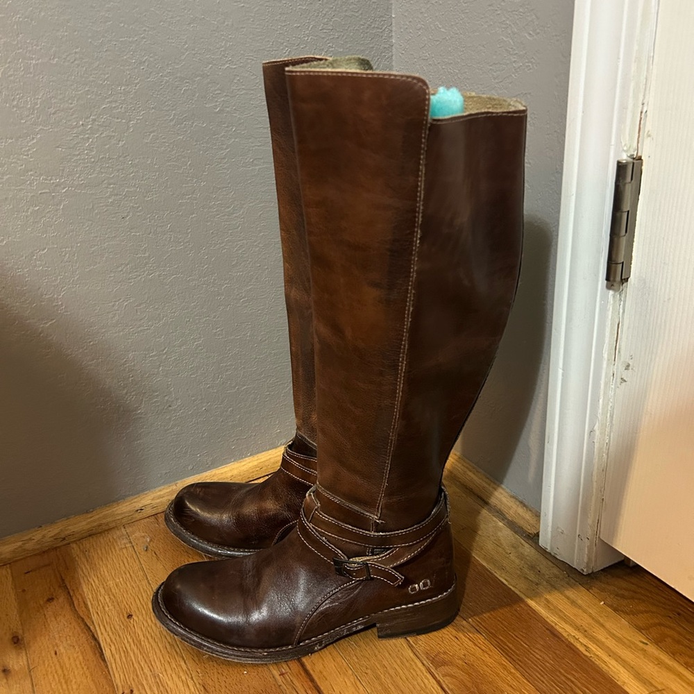 Bed Stu Brown Bristol Cobbler Series Knee High Riding Boots size 7 - Picture 3 of 16